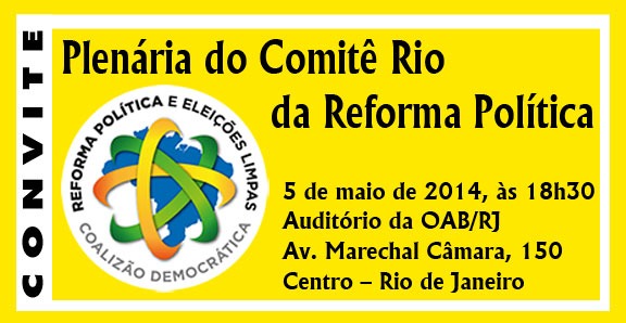 Plenária do Comitê Rio da Reforma Política, SISEJUFE