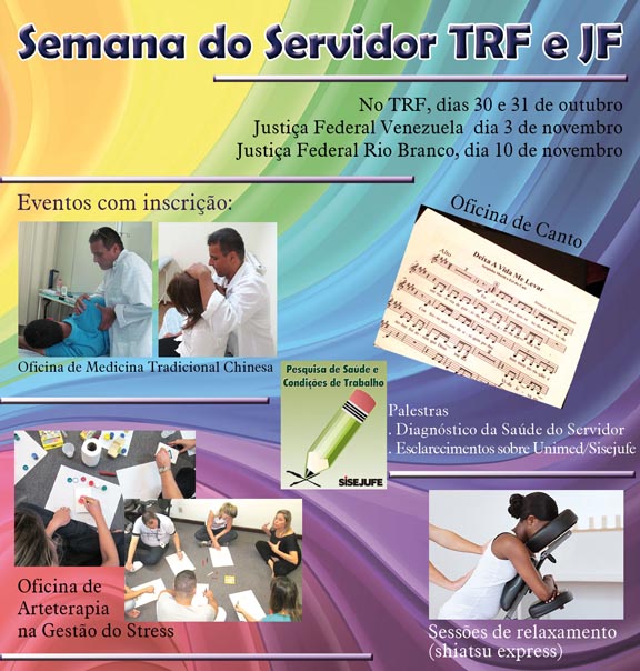 SEMANA DO SERVIDOR  TRF2 E JUSTIÇA FEDERAL, SISEJUFE