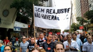 Fotos da Passeata dos servidores do Judiciário Federal do Rio, SISEJUFE