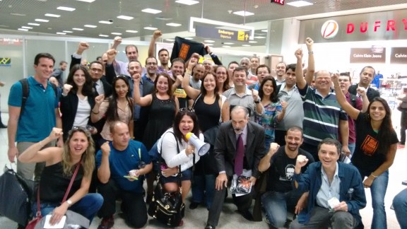 Servidores embarcam para Brasília para lutar pela derrubada do veto, SISEJUFE