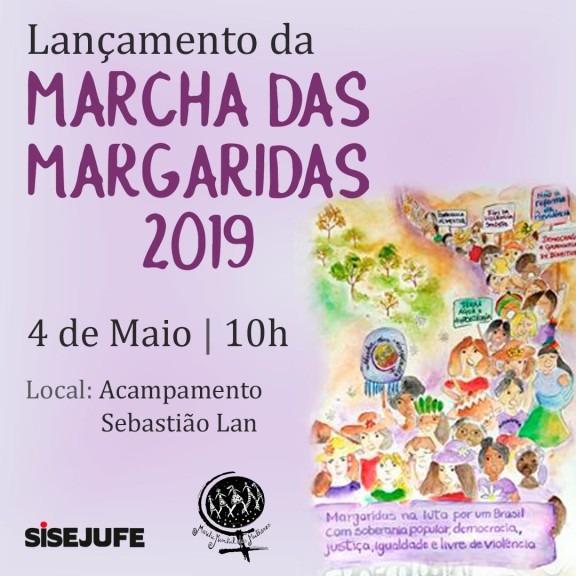 Núcleo participa do lançamento da Marcha das Margaridas 2019 no estado do Rio, SISEJUFE
