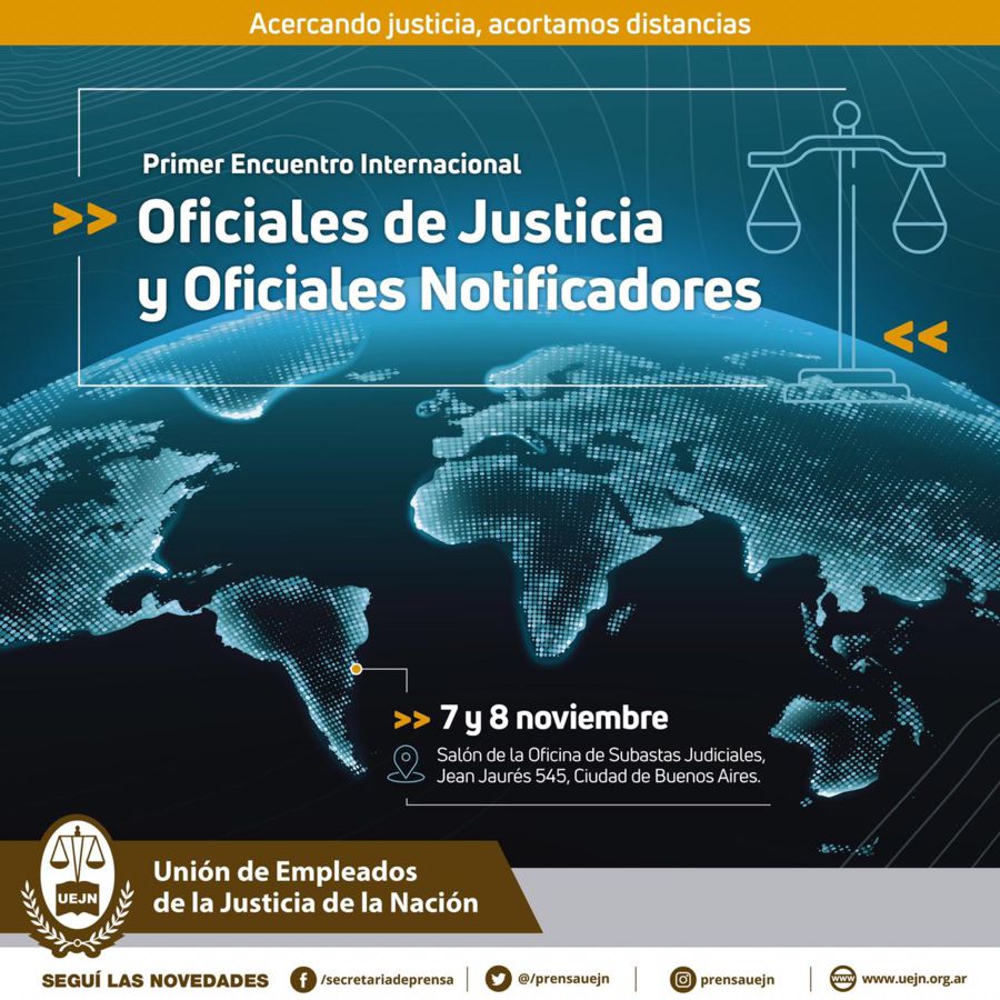 Encontro Internacional de oficiais de justiça na Argentina, SISEJUFE