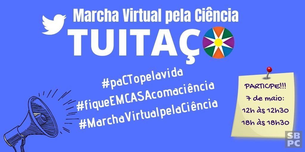 Sociedade civil se mobiliza na Marcha Virtual pela Ciência, nesta quinta (7), SISEJUFE
