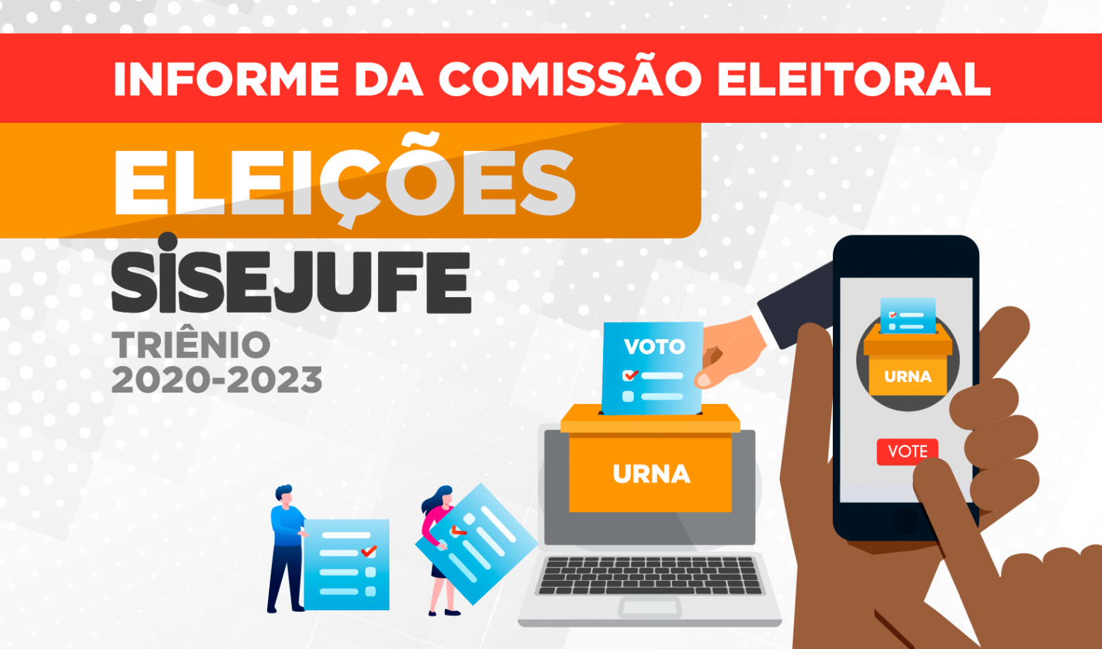 Eleições Sisejufe: Comissão Eleitoral solicita aos sindicalizados atualização de celular, e-mail e lotação, SISEJUFE