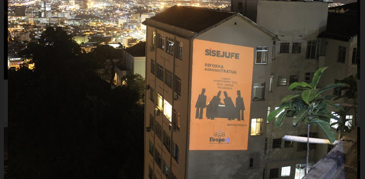 Sisejufe participa de ato virtual com entidades parceiras, projeção em prédios públicos e Twittaço para marcar o Dia Nacional do Servidor Público, SISEJUFE