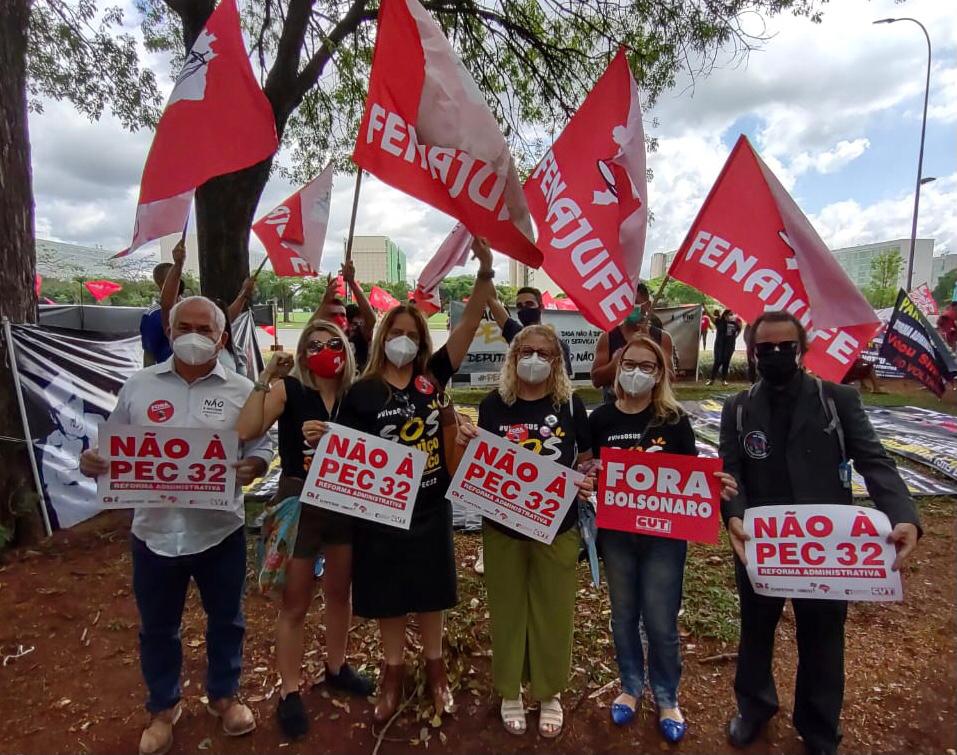 Sisejufe convoca base para atividades da próxima semana contra a PEC 32, em Brasília, SISEJUFE