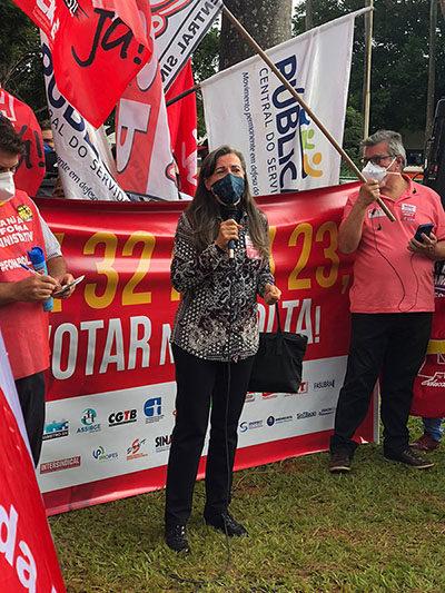 Centrais sindicais se unem em ato contra as PECs da reforma administrativa e dos precatórios, SISEJUFE