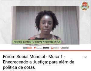 Primeira mesa do FSM Justiça e Democracia debate o racismo no judiciário, SISEJUFE