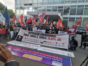 Sisejufe participa de manifestação em Brasília nesta quinta (12) e convoca categoria para atos do dia 19 de maio nos tribunais do Estado, SISEJUFE