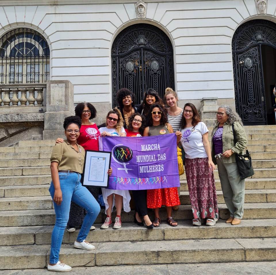 Marcha Mundial das Mulheres-RJ, parceira do Sisejufe, recebe Moção de Reconhecimento, na Câmara de Vereadores do Rio, SISEJUFE