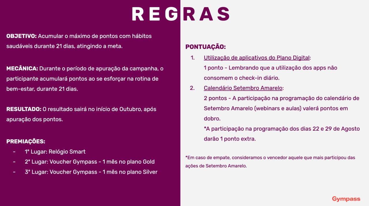 Gympass lança campanha Bem-estar da Sorte; jogue a roleta e concorra a  prêmios - SISEJUFE