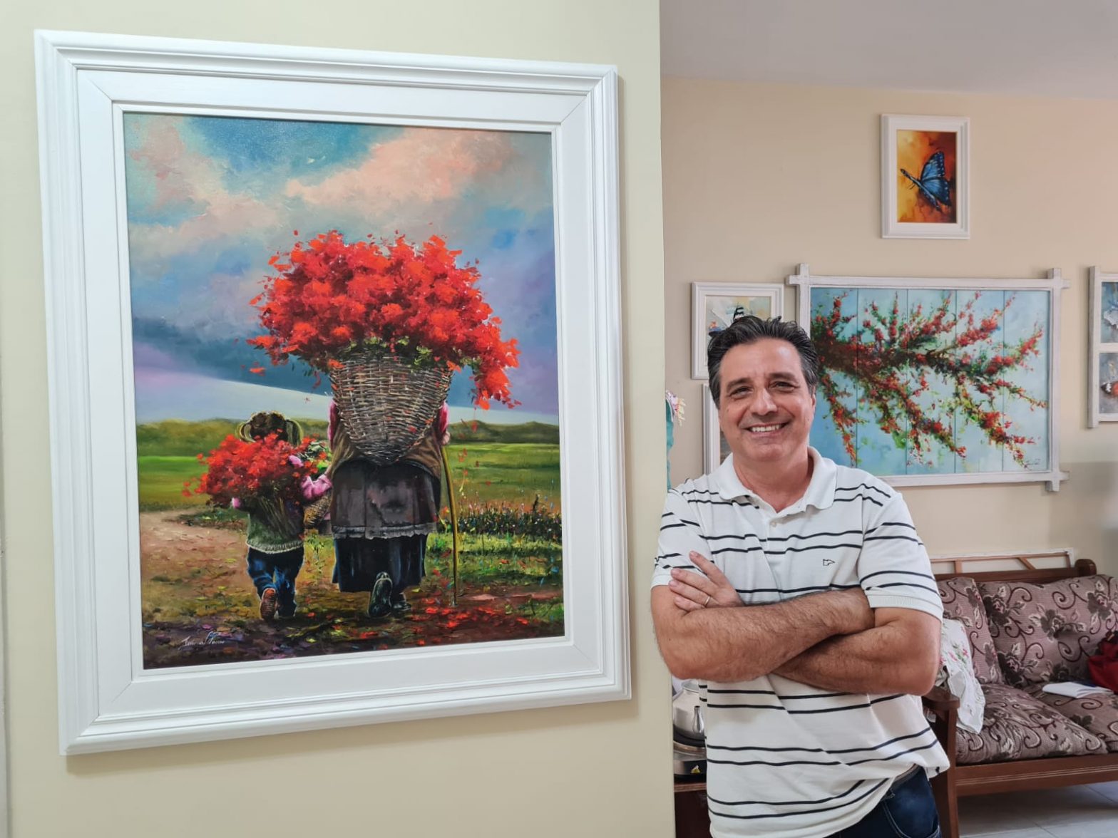 Prata da Casa: servidor aposentado do TRF2 e artista plástico, Jaderson Passos tem premiação internacional e mais de 1200 quadros pintados, SISEJUFE