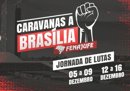 Fenajufe convoca Sindicatos a Brasília para jornada de lutas em dezembro, SISEJUFE