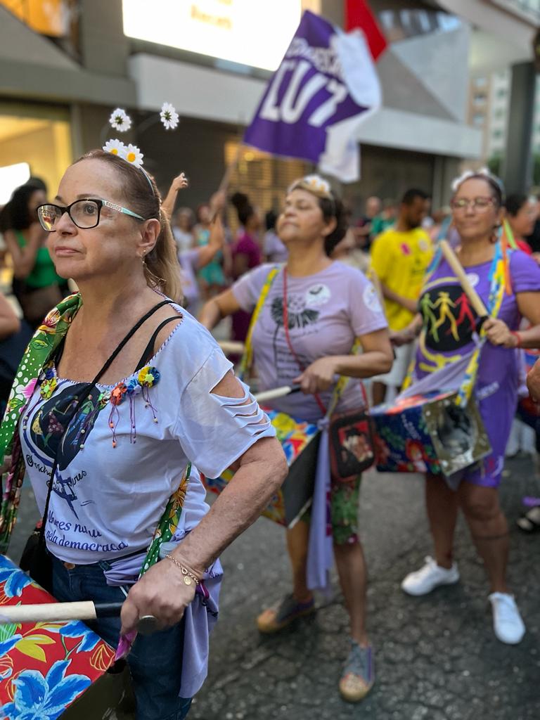 Servidoras do Judiciário Federal do RJ se unem a outras mulheres por democracia e contra a violência, no 8 de Março, SISEJUFE