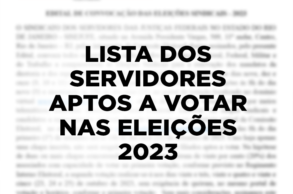Eleições Triênio 2023-2026, SISEJUFE