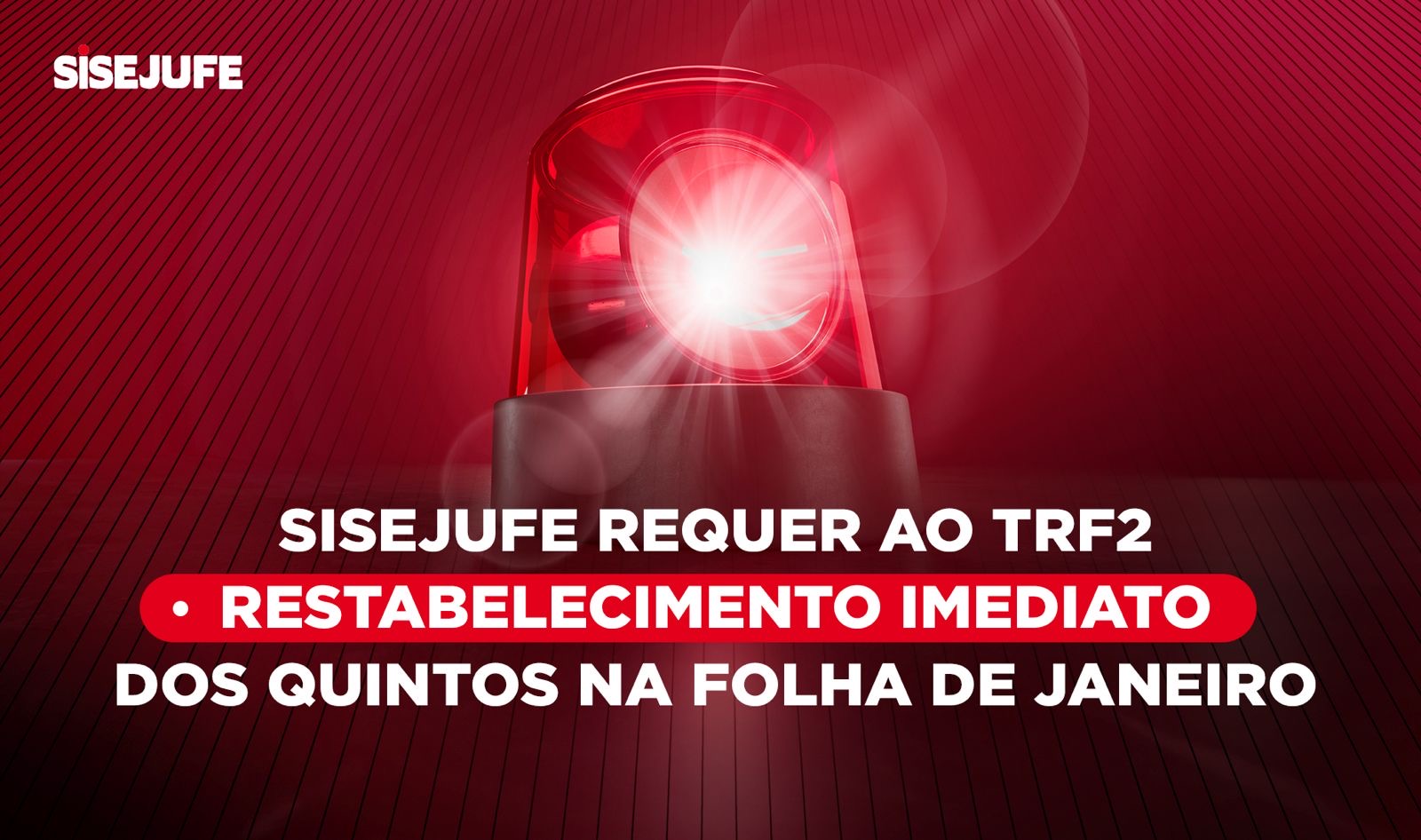 Sisejufe requer ao TRF2 restabelecimento dos quintos, ainda na folha de janeiro SISEJUFE
